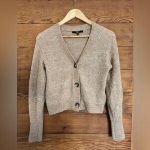 Quince Baby Alpaca Wool Cropped Cardigan